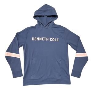 Kenneth Cole New York Men's Pullover Blue & White Hoodie Size Large L